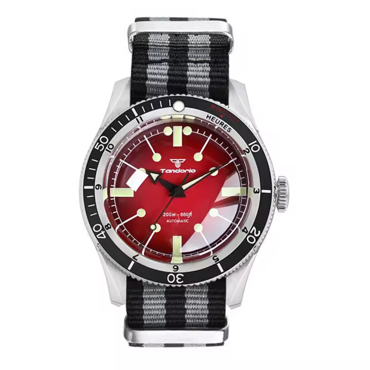 Reloj De Pulsera Automático Tandorio 24 Joyas 40mm NH35 Diversión Para Hombres Resistente Al Agua 20ATM Cristal De Zafiro Domado Corona a Tornillo - 1