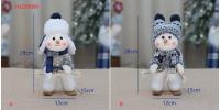 Muñeco De Nieve De Navidad Azul Encantador Muñeco De Nieve De Navidad Figura De Muñeco De Nieve Esquiando Colgante Para Árbol De Navidad Regalo De Año Nuevo - details 5