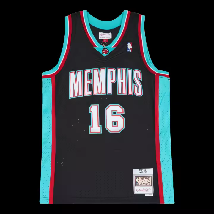 Camiseta Mitchell & Ness Nba Dark Jersey Grizzlies 2008 Pau Gasol - 1