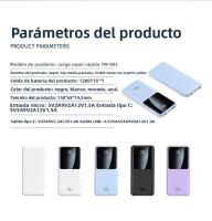 Power Bank 20000mAh 66W Carga rápida PD QC4.0, 4 Puertos USB Carga rápida para iPhone, Samsung, AirPods, Batería Eterna con Pantalla LED, Portátil y Compatible con Todos Los Dispositivos - details 13