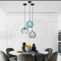Lámpara Colgante De Vidrio Moderna Para Comedor Cocina Isla Dormitorio Decoración De Hogar LámparaSuspensión Incluye Bombilla - details 0