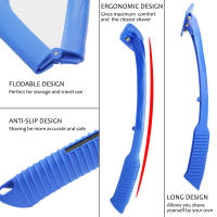 Afeitadora De Espalda Con 5 Hojas De Cuchillo Seguridad Longitud Del Mango Corte De Pelo Del Cuerpo Pierna Herramienta De Eliminación De Pelo Con Mango Plegable Para Hombres - details 9