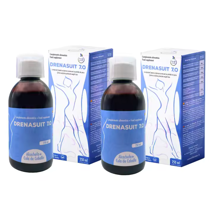 PACK DRENAMAS 2X1 - Nutrefit Health Drenasuit 7.0 - Diurético Vegano con Extractos Antioxidantes y Diuréticos - 1