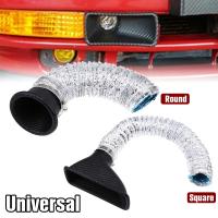 Tubo Telescopio De Admisión De Aire Para Coche Universal Modificado Con Fibra De Carbono ABS Inlet Turbo Funnel Guía De Tubo - details 1