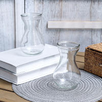 Vaso De Cristal Para Afloristería 13.5CM Art Deco Moderno Para Decoración De Hogar Y Hotel Accesorios De Tienda Regalos - details 2