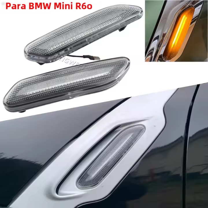 Luces De Señal LED Para Mini Cooper R60 R61 Countryman Paceman Indicador De Blinker Secuencial Dinámico Lateral De Marca 12V 2400LM T10 - 1