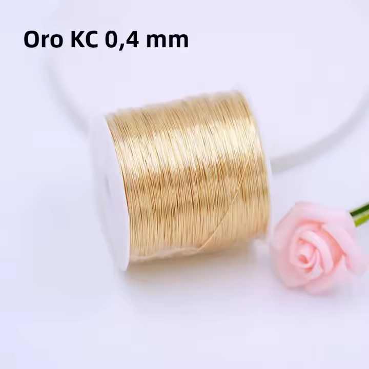 Hilo De Cobre Y Latón Plateado 0.3mm 0.4mm Para Artesanía Hecha a Mano DIY 100 Metros/Rol Hilo Para Fabricación De Joyas - 1