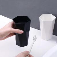 Juego De Copas Para Cepillo De Dientes De 300ML Para Baño Accesorios De Cocina Plástico Blanco Conjunto De Viaje Para Parejas - details 5