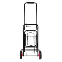 Aktive - Carro de playa plegable, 100x45x35 cm, máx. 50kg, con ruedas grandes, estructura de acero, color negro, asa extensible y diseño compacto, para transportar sombrillas o neveras, para playa, para mochilas - details 6