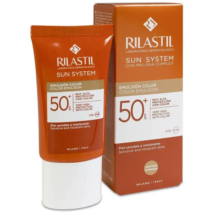 Rilastil Sun System Spf 50+ Color Emulsión Facial, 50 Ml - 1