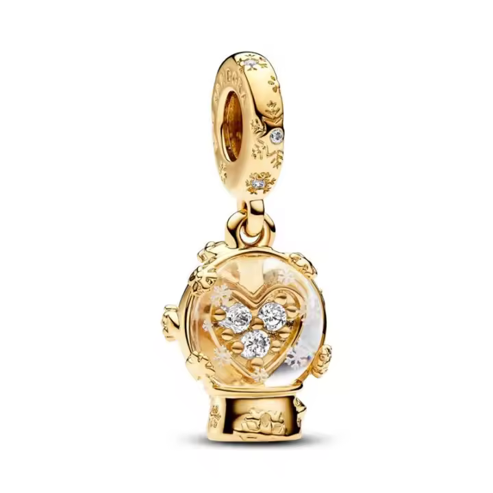 Charm Colgante Pandora Globo Corazón Copo de Nieve 762825C01 - 1