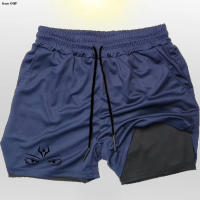 Shorts Deportivos De Verano Para Hombre Anime 2 En 1 Dual Layer Running Training Fitness Jogging Pantalones Deportivos Cómodos - details 2