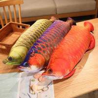 Juguete De Peluche Realista De Arowana Dorada Cálido Y Suave Muñeco De Pescado Almohadilla De Pescado Cojín Para Gatos Regalo Para Todas Las Edades - details 19