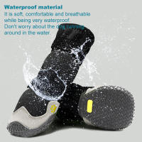 Botas Para Perros Grandes Y Medianos Impermeables Y Antideslizantes Protección De Pata Para Calles Calientes Y Días Nevados - details 1