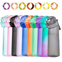 Botella de Agua con Sabor con 7 Vanas de Sabor Air Water Up Bottle Frosted Black 650ml Air Starter Up Set Water Cup para Camping Sport Kr - details 1
