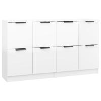 vidaXL Aparadores 2 uds madera contrachapada 60x30x70 cm Mueble de Almacenaje de Salón, Buffet para salón, Armario Auxiliar, Armario de Almacenamiento - details 0