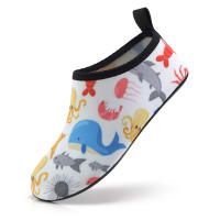 Zapatos De Natación Para Niños Con Diseño Colorido Y Estampado Suela Delgada Para Playa Y Ríos Zapatos Deportivos Transpirables Y Impermeables Talla True Fit Material Superior Mesh - details 6