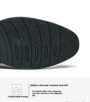 Zapatos De Negocios De Moda Para Hombre En Cuero Con Punto Y Lazo Zapatos De Boda Con Diseño De Brock Zapatos Casuales Transversales Para Adultos - details 7