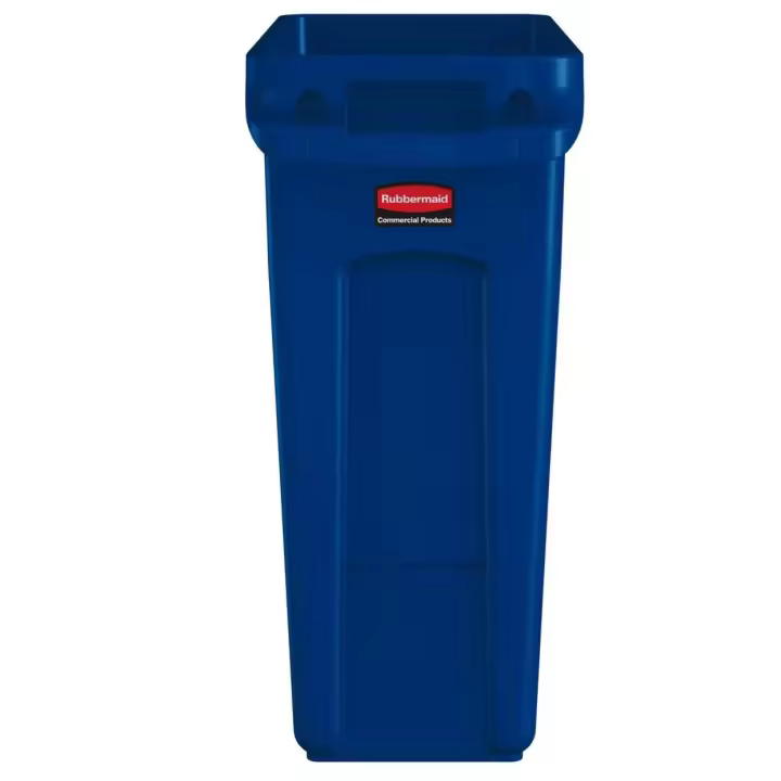 Rubbermaid Contenedor Slim Jim® con ventilación 61 l azul - 1