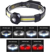 Luz faro trasero 10 Modos de Luz recargable 500 lumens 90 gombeam faro ajustable impermeable para acampar - details 0