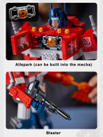 Bloques De Construcción Creativos Optimus Prime Camión Robot Auto 1580PCS Juguetes De Bloques MOC Para Niños Y Niñas Edad 6-12 - details 9