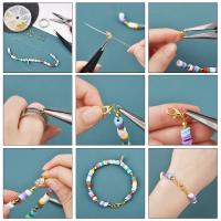 Kit De Joyería Para Fabricación De Pulseras Y Collares Con 500 Piezas De Abrazaderas De Cangrejo Anillos Abiertos Y Crimpas Para Bolas - details 12