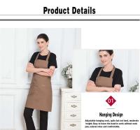 Nueva Moda Del Delantal De Cocina Para Mujer Y Hombre Chef Trabajo Delantal Para Barbacoa Restaurante Bar Tienda Salones De Belleza Estudios Uniforme - details 5