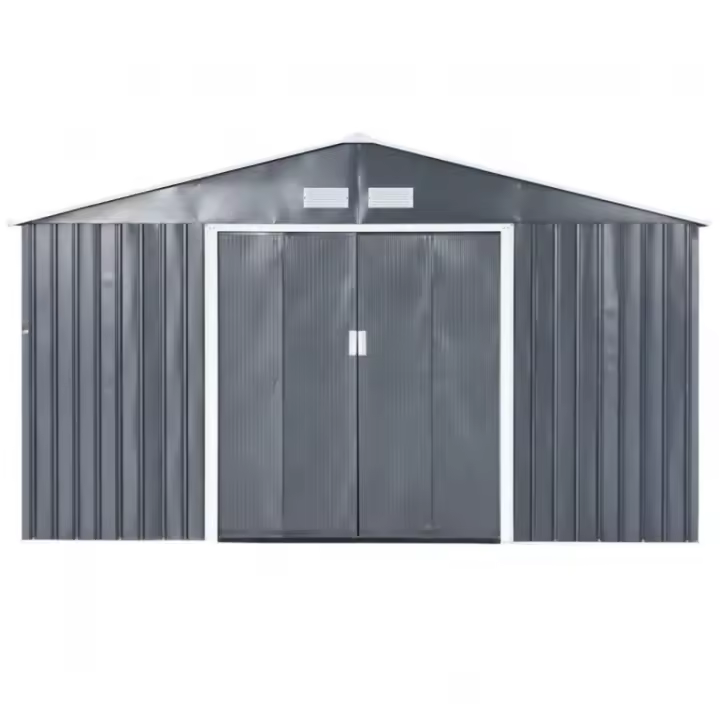 Bana de Jardín de metal Ezooza 340x386x200 cm en Maple Pintado Gris - 1