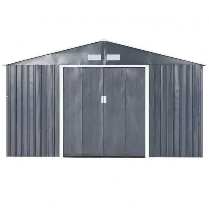 Bana de Jardín de metal Ezooza 340x386x200 cm en Maple Pintado Gris - 1