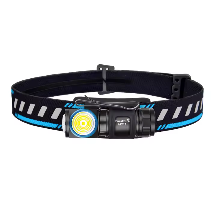 Linterna LED TrustFire MC12 EDC Potente 1000 Lumens Recargable Magnética Lámpara De Cabecera XP-L HI Para Camping Y Pesca - 1