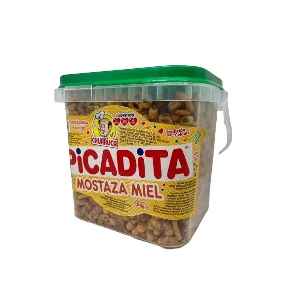 Churruca Picadita de frutos secos sabor miel y mostaza bote 1.5 kgs. - 1