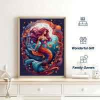 Puzzle De Madera Mermaid Irregular Y Colorido Juego Educativo Para Adultos Descomprimidor Mental En Forma De Animal - details 2