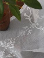 Bolsa Colgante Blanca Con Cortinas Perforadas Para Decoración De Sala De Estar Y Dormitorio Cortina Translúcida De Poliéster 100% - details 5