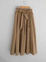 Falda Midi A-Line Elegante De Cintura Alta Para Mujer REALEFT Con Bolsillos Estilo Coreano Casual Suelta Y Solidaria Con Cinturón - details 44