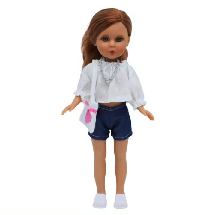 Muñeca colección Naia original 35 cm. Vidal Rojas Dolls con blusa y jeans. Fabricado en España por Folk Artesanía. - 1