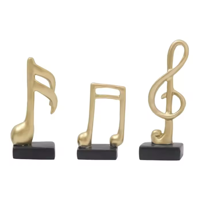 Estatuilla Musical Nota Decoración - Pack de 3 - 1