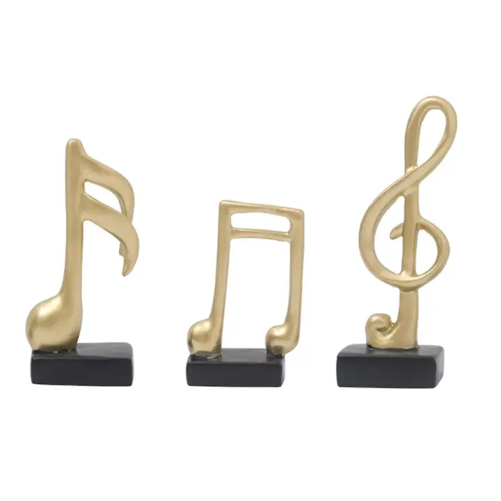 Estatuilla Musical Nota Decoración - Pack de 3 - 1
