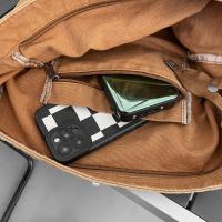 Bolso Bandolera De Lona Casual Para Mujer Y Hombre Gran Capacidad De Color Sólido Estilo Trendy Y Cool Para Estudiantes Y Adultos - details 22