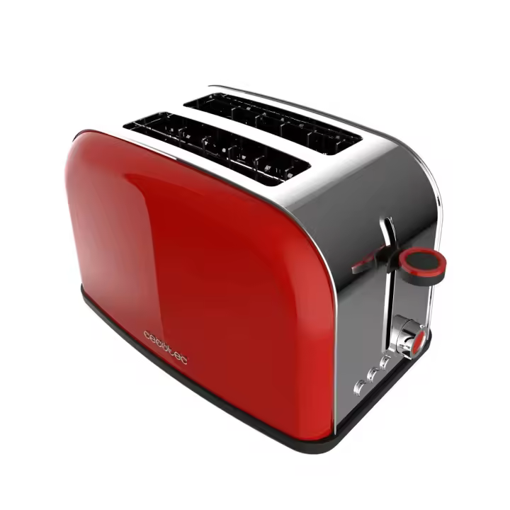 CECOTEC 04838 Tostador Vertical de Acero 850W con Ranura Ancha y Funciones Avanzadas - 1
