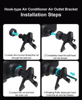 Cargador inalámbrico para coche, doble bobina, pantalla plegable, rotación táctil, soporte para teléfono de coche - details 6