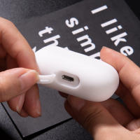 Funda Protectora De Silicona Ultra-Fina Para Airpods pro Cubierta De Auriculares Compatible Con Apple Airpods pro 2019 Funda Esférica - details 2