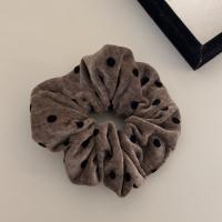 Nuevas Horquillas De Cabello Con Puntos Para Mujer Tamaño Grande Impresión Estilo Negro Gris Accesorio De Cabello Elástico Decorativo - details 6