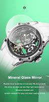 Reloj Mécanico De Lujo MEGIR Para Hombres Con Pantalla De 43mm Acero Inoxidable Impermeable Luminoso Resistente Al Choque Movimiento Automático - details 2