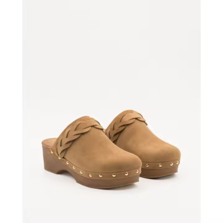Zuecos de madera mujer KTEY 282 DB-3242CAMEL ZUECO MADERA CAMEL 36130 25V - 1