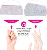 100/180 Grano lavable para uñas, Salón de peluquería Lima de uñas Profesional, 20Unidades de doble cara, Lima - details 0
