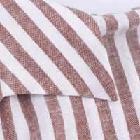 Camisa Asimétrica de Verano para Mujer – Estampado a Rayas, Mezcla de Lino, Mangas Anchas Rizadas, Cuello Versátil, Estilo Informal y Fresco - details 14