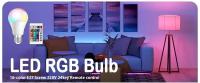 Bombillas LED RGB Con Interruptor De Luz E27 15W Control Remoto Luces Coloridas Para Decoración De Sala De Estar En Casa - details 0