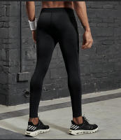 Pantalones De Compresión VANSYDICAL Para Hombre Con Cinturón Elástico Y Rayas Reflectantes Tights De Running Y Gimnasio - details 10