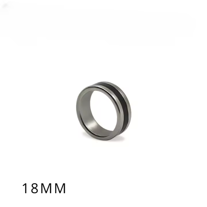 Anillo Mágico De Circulo Negro Con Imán Fuerte Anillo Decorativo Para Dedo Tamaño 18/19/20/21mm Herramientas De Magia Para Principiantes Y Profesionales - 1