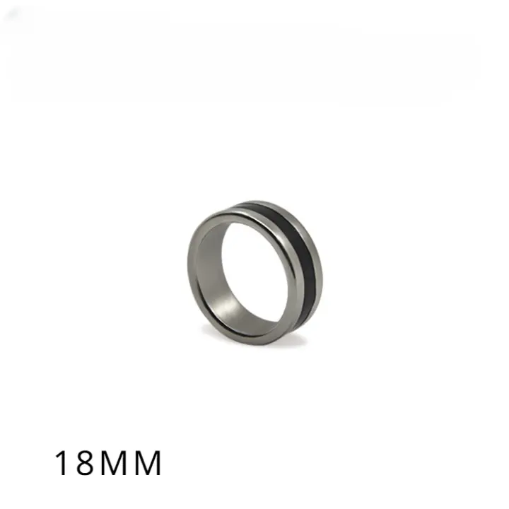 Anillo Mágico De Circulo Negro Con Imán Fuerte Anillo Decorativo Para Dedo Tamaño 18/19/20/21mm Herramientas De Magia Para Principiantes Y Profesionales - 1
